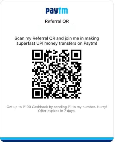 PAYTM REFERRAL CODE